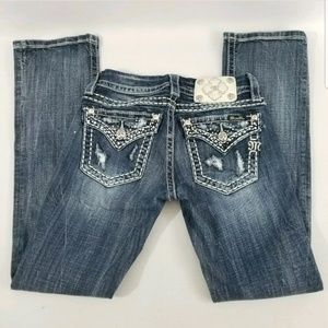 Miss Me Jeans - Womens Miss Me Buckle Thick Stitch Stretch Slim Bo Miss Me Jeans - Womens Miss Me Buckle Thick Stitch Stretch Slim Bo